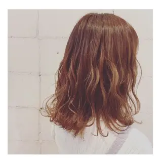 ミディアム ❁⃘ ち だ り さ ❁⃘のヘアスタイル