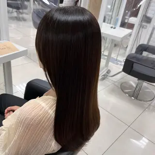 セミロング パーマ 【センターパート/ マッシュ】ryokaのヘアスタイル