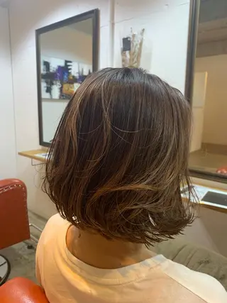 ミディアム カラー 博多|Sakurai Ayumiのヘアスタイル