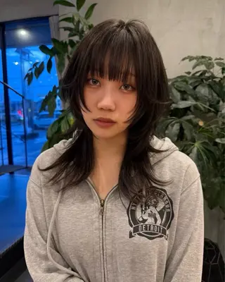 ロング rino/カット /ミディアム/名古屋のヘアスタイル