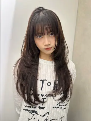 ロング 🎀韓国レイヤー特化 🎀ベージュ/ミクのヘアスタイル