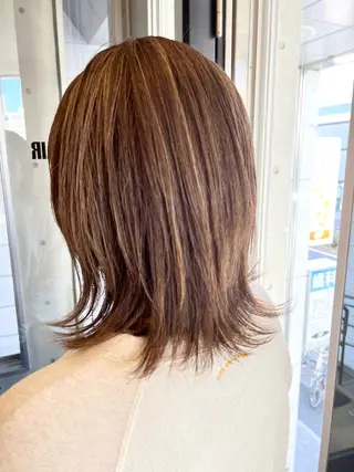 ミディアム カラー IKU ミニボブ名古屋のヘアスタイル