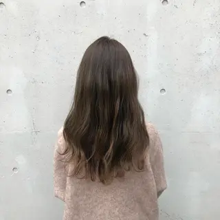 ロング カラー 酸性縮毛矯正🧴韓国 レイヤー/髪質改善のヘアスタイル