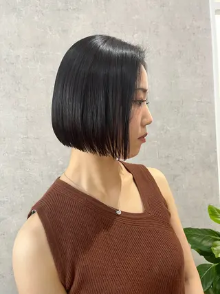 ショート ボブ×縮毛矯正 ryotaのヘアスタイル