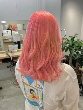 セミロング SAEKI【ior 】北千住店ブリーチのヘアスタイル