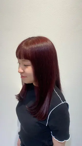ロング カラー 中江 唱のヘアスタイル