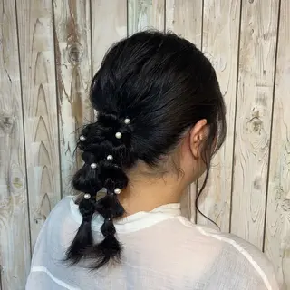 ミディアム ヘアアレンジ ちさと/メンズ ショート/縮毛矯正のヘアスタイル