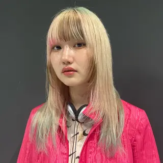 ロング カラー ハイトーン/パーマ/ メンズ / 櫻本🌐のヘアスタイル