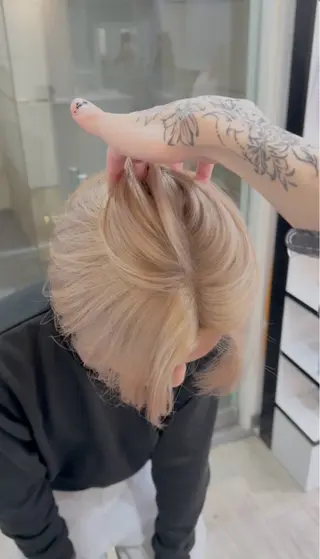 カラー CHROMAN by become所属・RYUKI/ 複雑履歴ハイトーンのヘアスタイル