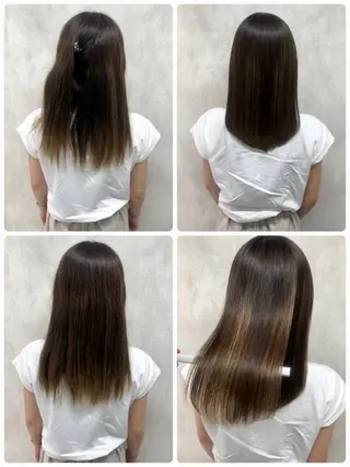 セミロング 満足度⭕️縮毛矯正師 谷口にお任せを👍のヘアスタイル