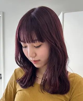 ミディアム unami omotesando所属・艶髪໒꒱/透明感 カラー🍀_そら🪽のヘアスタイル