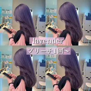 ロング カラー パーマ ヘアアレンジ メンズ キッズ ネイル マツエク・マツパ アイブロウ 🩷モテ髪＆透明感 🩷ミルクティー🩷のヘアスタイル