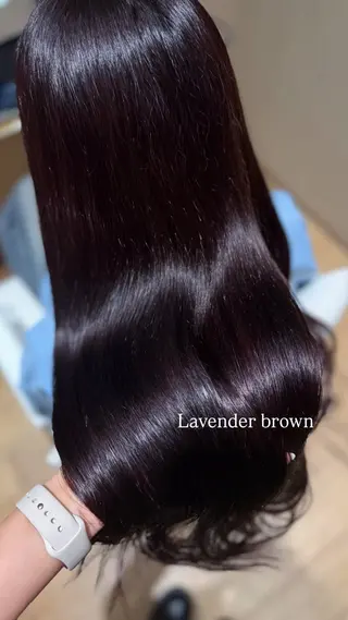 ロング カラー Minori🤎 ナチュラル韓国ヘアのヘアスタイル