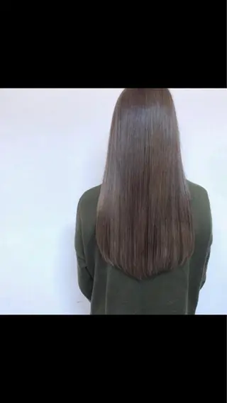 ロング 艶髪color💎髪 質改善ストレート大吉のヘアスタイル