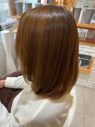 ミディアム 峯村 亜希のヘアスタイル