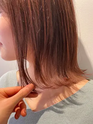 ミディアム カラー 斉藤 瑞恵のヘアスタイル