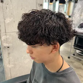 ショート カラー パーマ ヘアアレンジ メンズ キッズ 🔷横浜1のパーマ 職人🔷将太郎のヘアスタイル