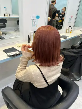 ミディアム カラー ヘアアレンジ 愛されカラー🩷 はるなのヘアスタイル