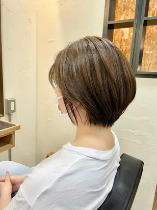 ショート カラー OPShair　ANELLO所属・ショート/ボブ/ メンズ/縮毛矯正のヘアスタイル