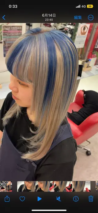 ロング カラー be flot所属・髪質改善/大阪守口市 🐣Ria‪🐣のヘアスタイル