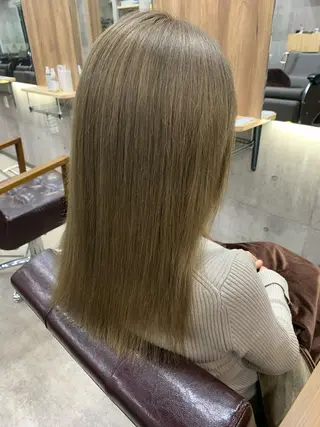 セミロング カラー memento 斎藤大覚のヘアスタイル