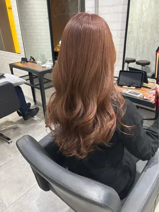 ロング カラー ヘアアレンジ kei/透明感カラー /ベージュ/インナーのヘアスタイル