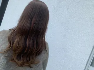 ロング カラー 透明感カラー名駅 名駅みゆのヘアスタイル