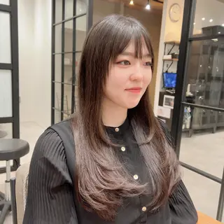 ロング レイヤー/韓国/ ハッシュ/高田翼のヘアスタイル