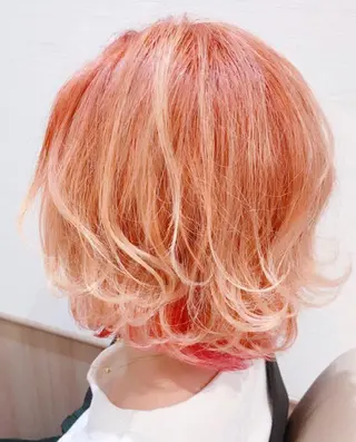 ショート カラー パーマ 古川 琴美のヘアスタイル