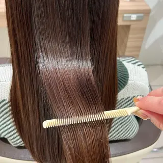 ロング パーマ 《艶髪縮毛矯正》 かのん☽⑅ ˖のヘアスタイル