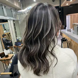 セミロング カラー 🌈透明感カラー ✨松田龍也🌈のヘアスタイル