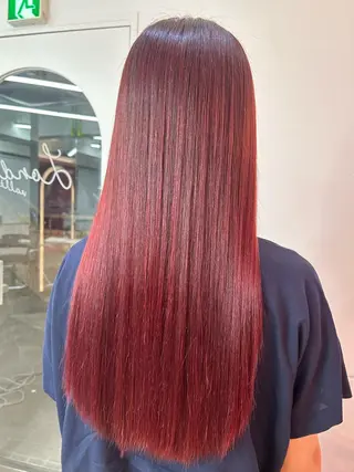 カラー 莉乃/縮毛矯正/髪質 改善/艶カラーのヘアスタイル