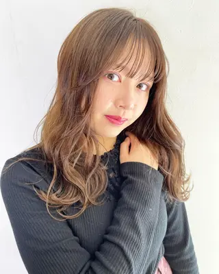 セミロング 剣持友希/ifh iizuka/高崎のヘアスタイル