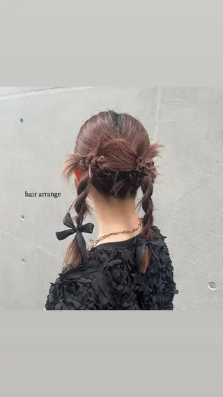 ミディアム バレイヤージュ/ヘア アレンジ/shionのヘアスタイル