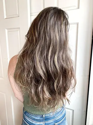 セミロング カラー ヘアアレンジ WATARU🔥／ 外国人風ハイライトのヘアスタイル