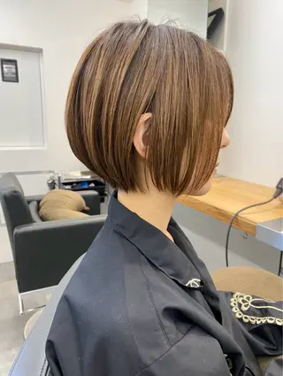 ミディアム まとまるボブ/縮毛矯 生🌿あおい✨のヘアスタイル