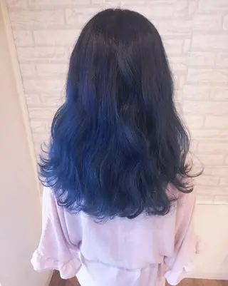 ロング カラー JIL BLAN 京都所属・RU RIのヘアスタイル