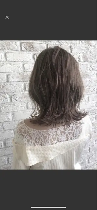 ミディアム カラー 縮毛矯正×髪質改善 小笠原大樹のヘアスタイル