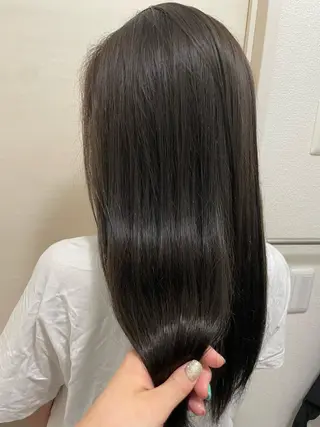 ロング カラー クロスパーマ/うる艶 カラー/Kurumiのヘアスタイル