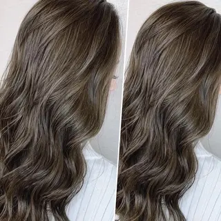 セミロング ブリーチなしダブル/ レイヤーカット 小棹のヘアスタイル