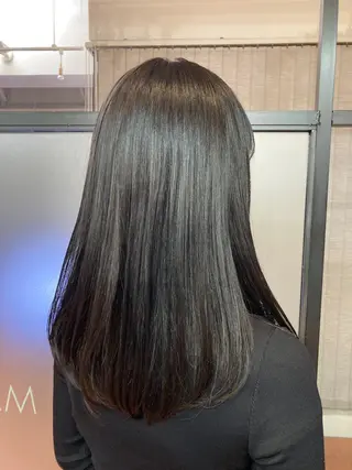 ロング カラー ヘアアレンジ Agu hair mieux宮崎大塚店所属・デザインカラー✨ 日高桃佳のヘアスタイル