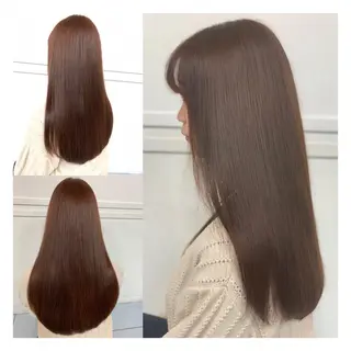 ロング パーマ 髪質改善/縮毛矯正 /ブリーチ矯正/岡部のヘアスタイル