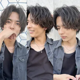 ショート パーマ メンズ 【メンズサロン】 BLUCK 横浜のヘアスタイル