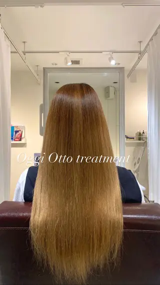 ロング 縮毛矯正とレイヤー カット/杉村凜汰郎のヘアスタイル