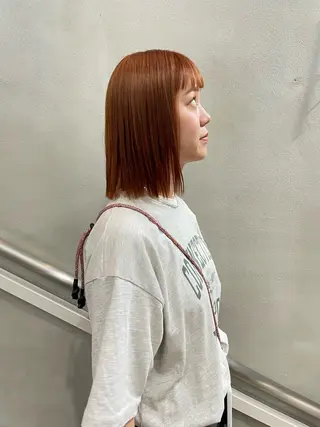 ミディアム カラー 佐藤 永夏のヘアスタイル