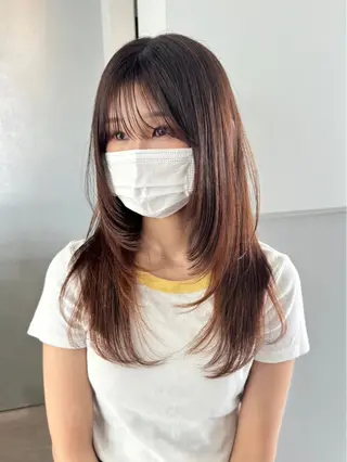 ロング 難しい髪質の縮毛矯正 高岡/射水/髪質改善のヘアスタイル