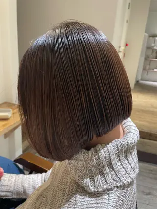 ショート diar湘南台店所属・ふくだももこ🍑 つるっとボブのヘアスタイル