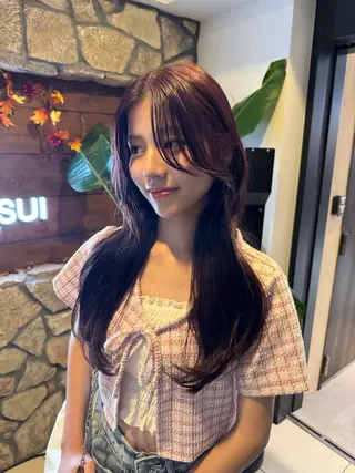 ロング カラー Bonheur銀座 /前田 栞九郎のヘアスタイル