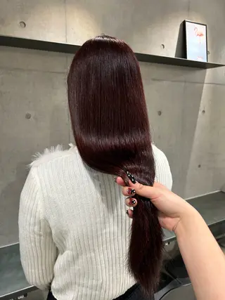 ロング カラー ヘアアレンジ ボブ艶モテカラー🫧 カリンのヘアスタイル