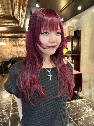 ロング カラー haco＋所属・圧倒的デザイン力 店長🎨RENAのヘアスタイル